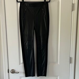 BCBGMaxAzria Black Faux Leather Pants SZ M